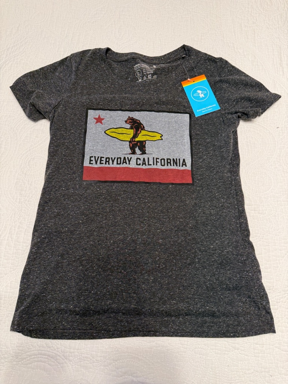 Everyday California Kids Graphic Tee - Heather Charcoal